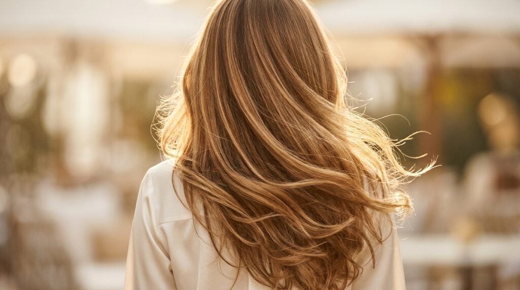 long hair flowing soft motion 202607232233
